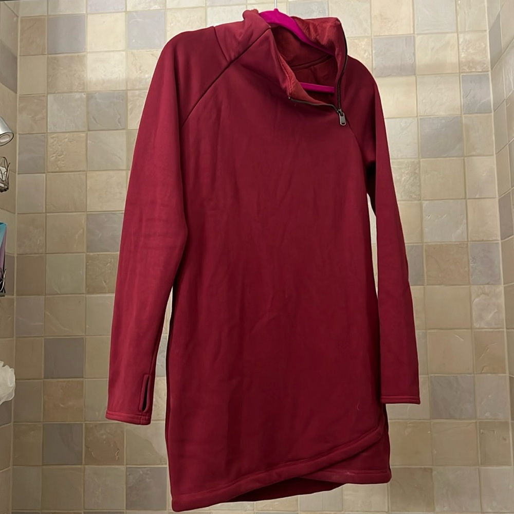 ATHLETA Cozy Karma Asym Sweatshirt Dress